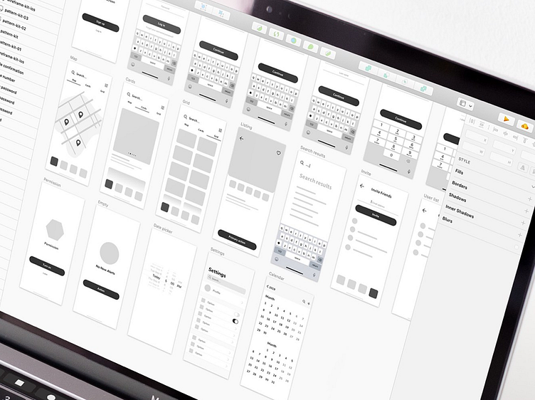 Wireframes for Real Estate Mobile App by Max Snitser on Dribbble