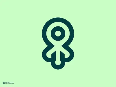 Anchor Location Logo anchor brand mark creative elegant location logo modern monogram travel