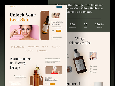 Skin Care Products Web Design cosmetics cosmetics store design ecommerce face care makeup medical care online retailer online shop personal care product page design self care shopify shopify website skin care ui ux web web design website