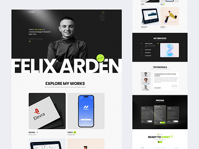 Portfolio Website cv landing page landing page design portfolio product design resume ui design uiux design web design