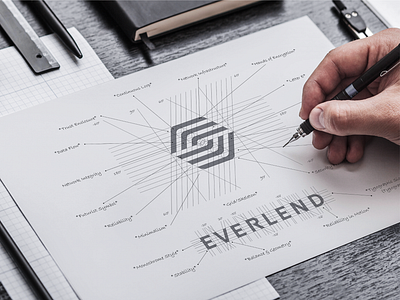 Logo Design & Grid System branding concep drawing idea identity identity designer logo logo designer sketches sketching symbol visual