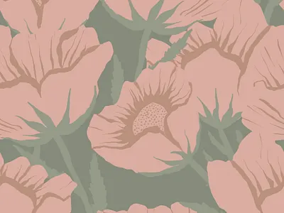 Pale Pink Flowers With Leaves. Seamless pattern fabric fashion floral flower illustration pale pattern rose seamless pattern textile