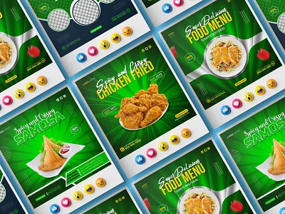 Food menu social media banner design ads advertising agency banner branding chicken fried dd design flyer food food menu graphic design graphic designer instagram menu project restaurant social media template unique