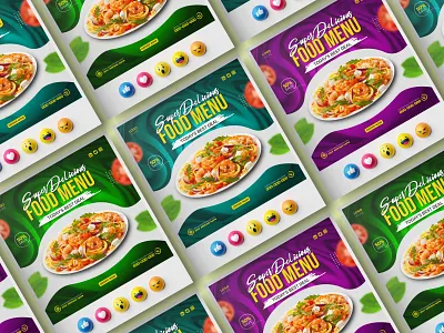 Food Menu Social Media Banner Design advertisement advertising banner branding burger business creative delicious design fastfood food foodie graphic design instagram flyer menu promotion restaurant social media template yummy food