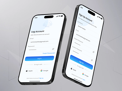 Thikboard AI — Login & Sign Up ai app ai idea generate ai powerd app android app design artificial intelligence chatbot data science deep learning idea management app ios loginscreen machine learning neural network signupscreen smart idea management thikboard tracker app ui ux user interface