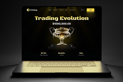 Million-Dollar Futures Trading Challenge blockchain crypto crypto competition crypto exchange cryptocurrency event landing page exchange ui fintech website funding program investment platform modern ui prop trading trading challenge trading platform uiuxdesign web design web redesign web3 web3 design