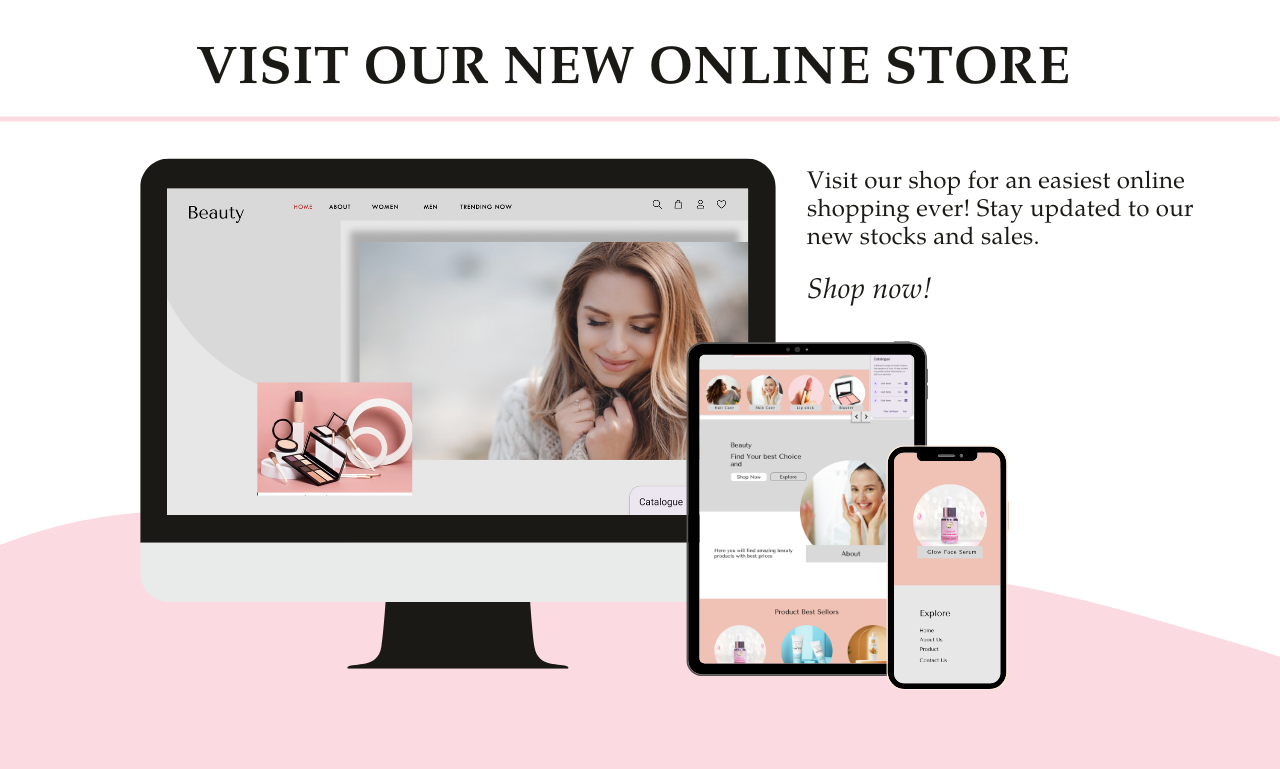 Beauty Website Design beauty fasion graphic design landing page graphic design makeup mockup ui ui ux ux website design