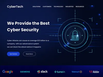 Cybersecurity Website Design animation branding cybersecurity website design ui