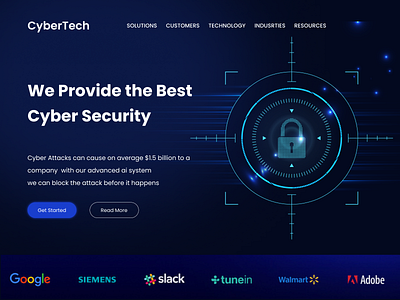 Cybersecurity Website Design animation branding cybersecurity website design ui