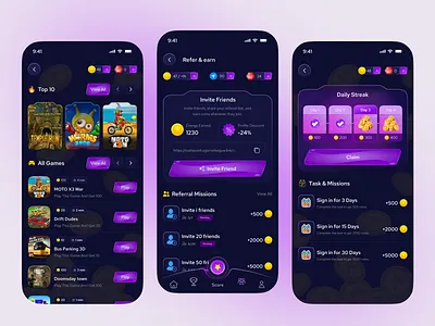 Game Hub – Game Store Mobile App | Explore, Play, Connect appdesign casino gaming darkui entertainmentapp game app game store game ui gamedashboard gamehub games gamestoreapp gaming igaming mobile app mobileappdesign online gaming playstation store store app uiuxdesign