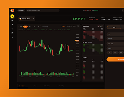 Order Book DEX Platform | Crypto dashboard crypto crypto dashboard dashboard dex fintech orderbook prop trading swap trading trading web app