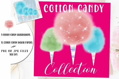 The Cotton Candy Collection clipart design