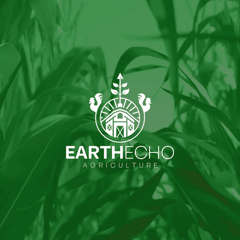 EarthEcho Agriculture: Circular Farm-Inspired Logo Design brand identity branding design design logo flat graphic design icon illustration logo logo design logos logotype minimal minimalist modern ui unique unique logo