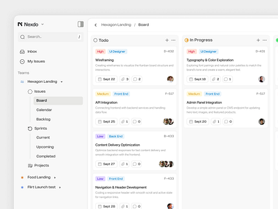 NEXDO - Dashboard Management dashboard dashboard task management kanban managament dashboard management task task dashboard task management task management dashboard task ui management ui ui design task website