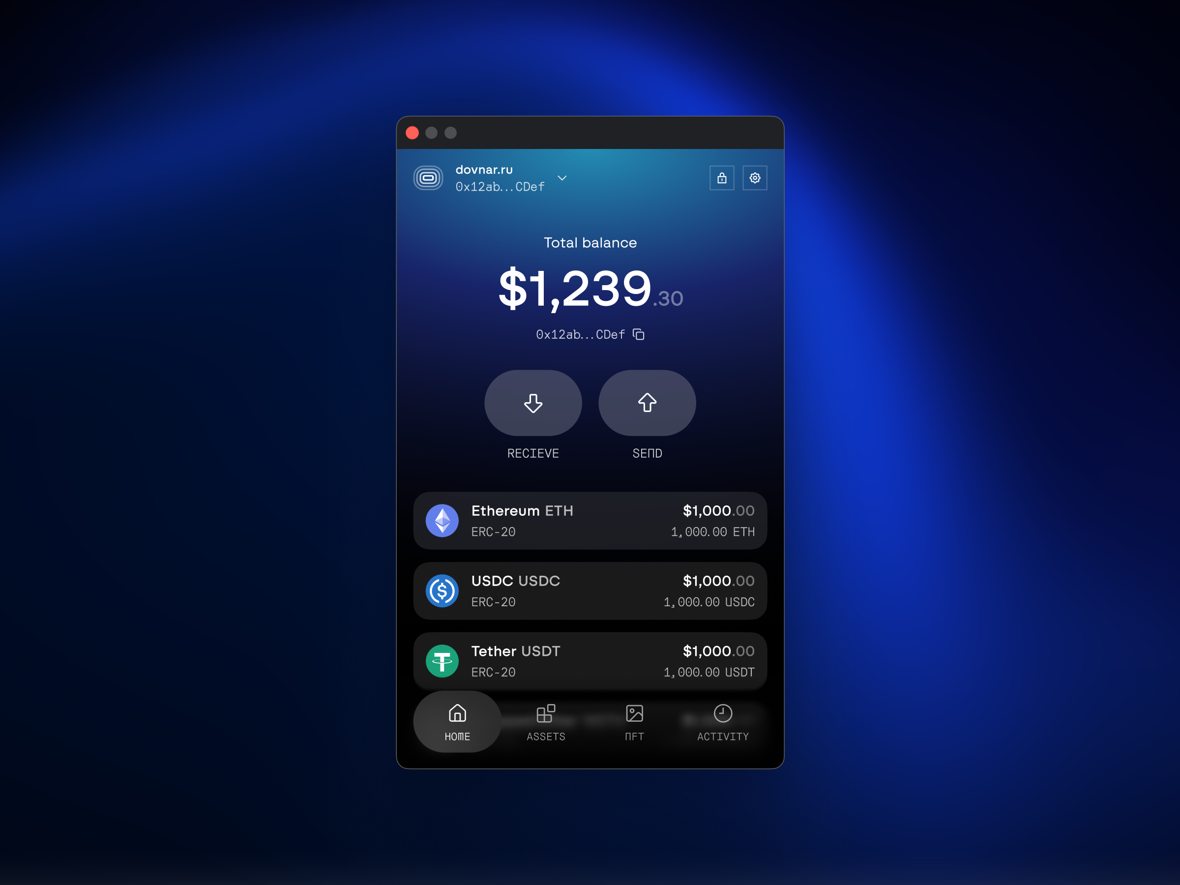 Tectonic chrome extension crypto defi ethereum evm extension ui wallet web design web3
