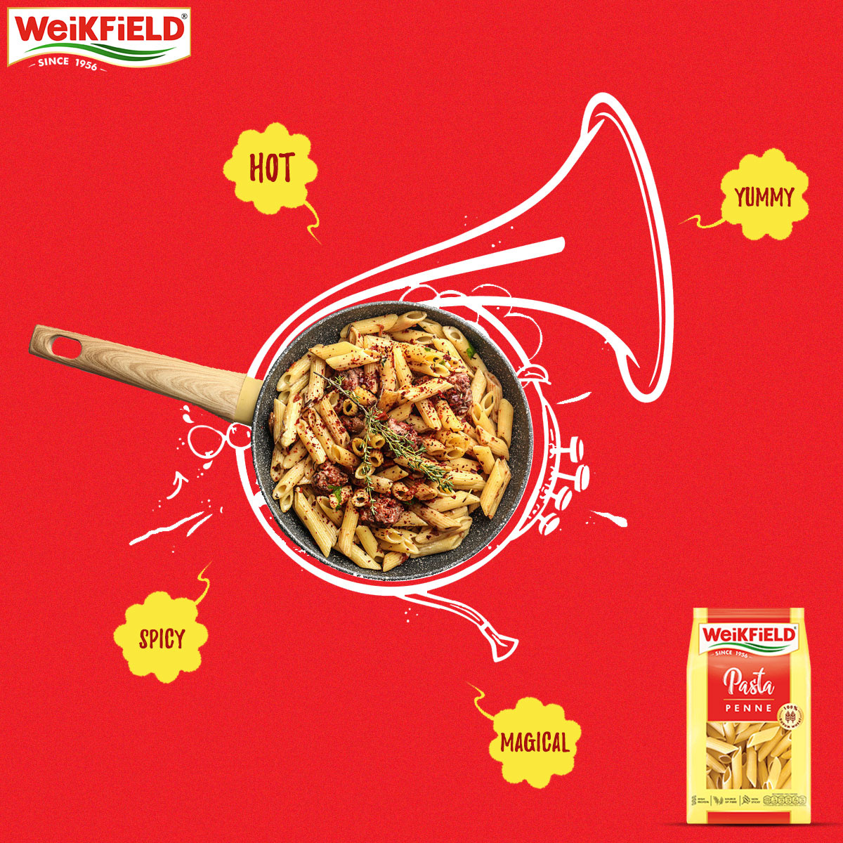 Social Media Pasta Advertisement! advertisement branding design food graphic design marketing pasta social media visual identity