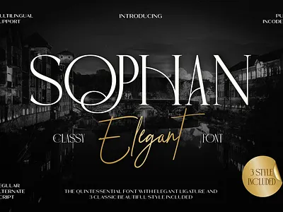 Sophan Elegant beauty font boutique font branding classy font custom font duo font editorial font elegant font fashion font font font style free font glamour font logo font luxury font magazine font script font serif font timeless font wedding font