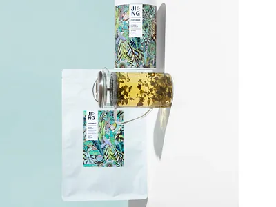 Herbal Harmony X Hannah Davies branding drink graphic design nature packaging pattern products