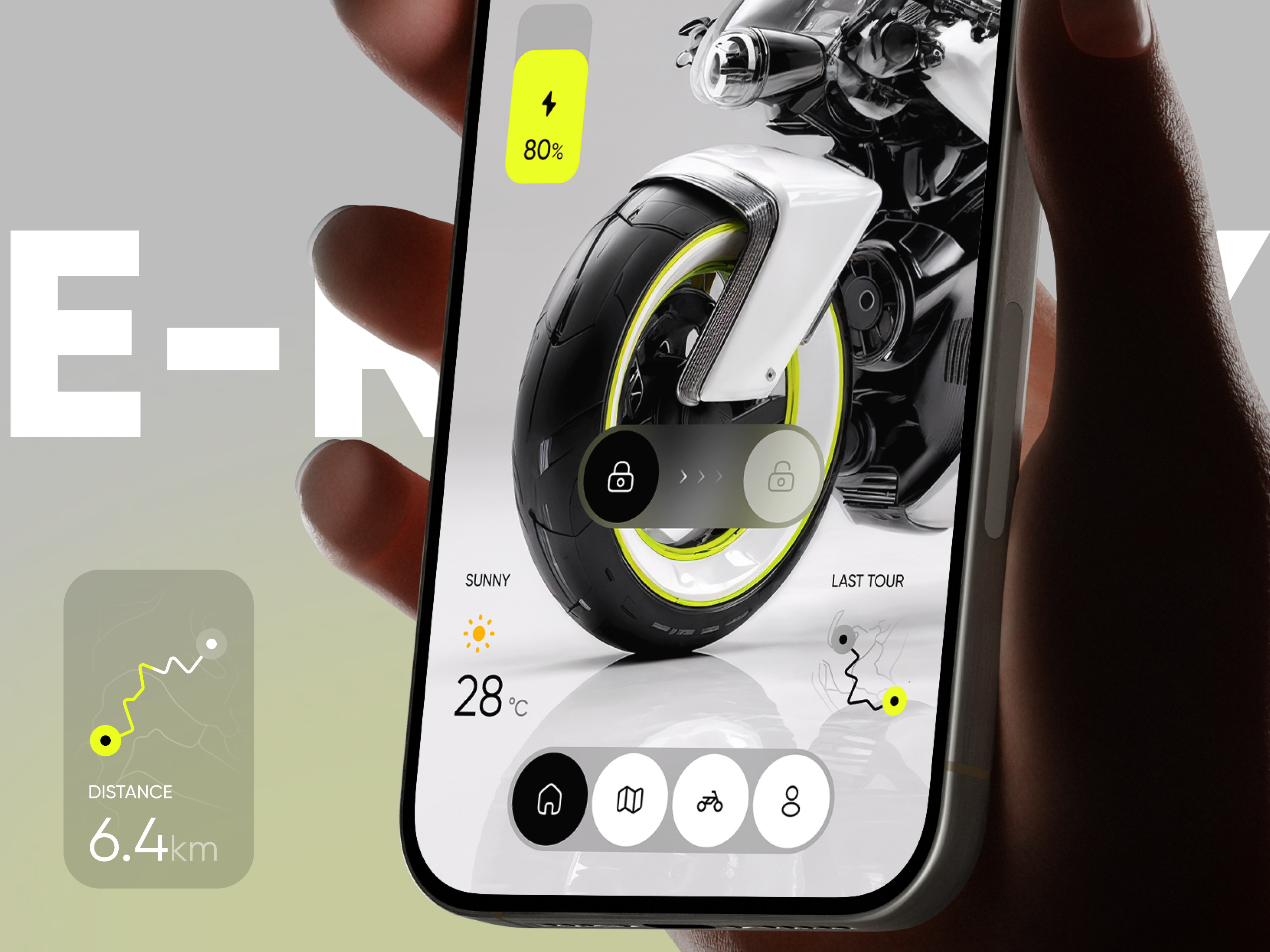 E-Rider X - Electric Motorcycle Mobile App ai app design artificial intelligence electric electric motorcycle innovation inspiration interface ios minimalism mobile app motorcycle product design technology ui design ux design