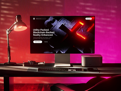 GenAuxi Nft Landing Page web design 3D animation 3d 3d animation 3d art ai agents finance fintech hero hero animation hero section homepage icons landing landing page landingpage nft web web design webdesign website