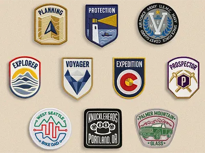 Badge Folio 1.0 - 6 Years of Excellence adventure badge brand design brand identity brand strategy branding design emblem folio graphic design icon identity identity design illustration logo mountain patch unit vector