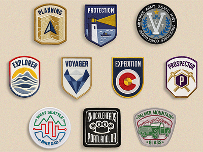 Badge Folio 1.0 - 6 Years of Excellence adventure badge brand design brand identity brand strategy branding design emblem folio graphic design icon identity identity design illustration logo mountain patch unit vector