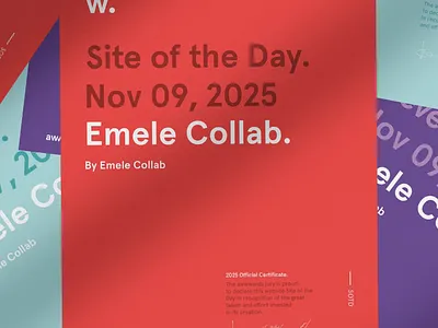 Emele Collab on Awwwards! brand brand identity branding design graphic design web design web development