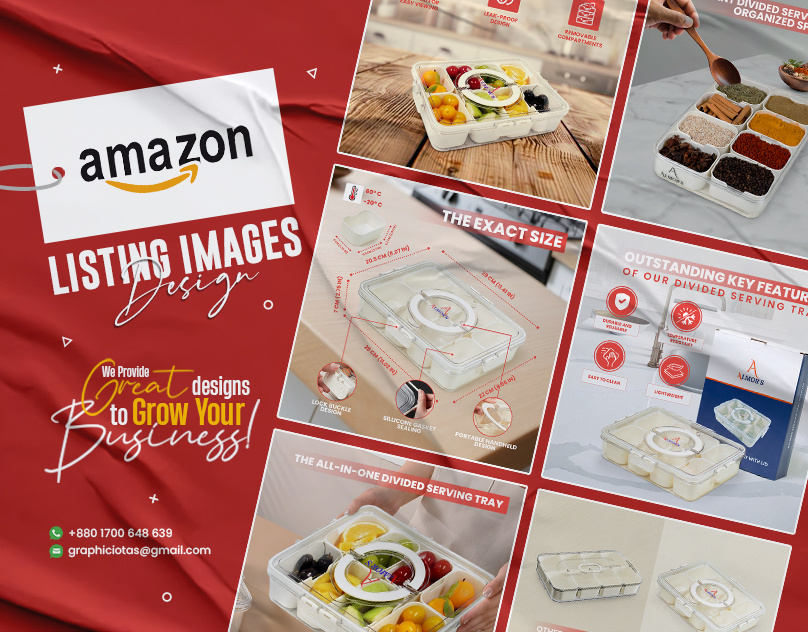 Amazon Listing Images for Divided Serving Tray a content a plus content amazon ebc amazon infographics amazon listing amazon listing image amazon product listing design infographic lifestyle images design listing design listing images