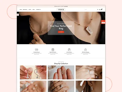 💎 Elegant Jewelry E-commerce Web Design | Modern & Responsive animation branding design graphic design illustration logo motion graphics ui ux vector