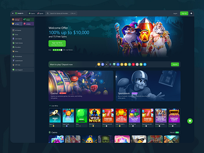 Casino Home Page Design app betting casino casino app casino home page casino interface casino web design casino website casino website design gambling online casino web design