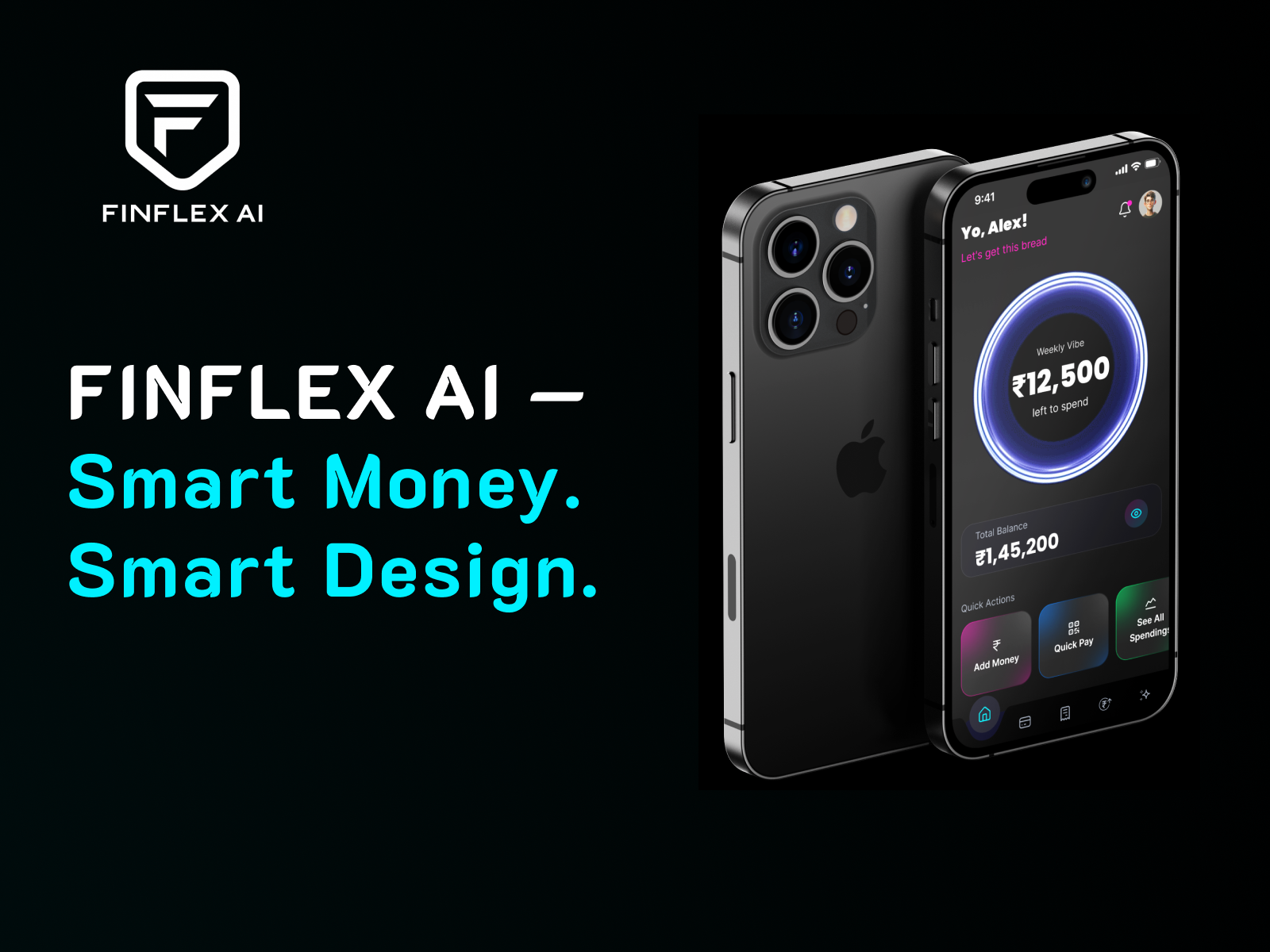 FINFLEX AI — Smart Money. Smart Design. design mobile app ui ui design uidesign uiux ux