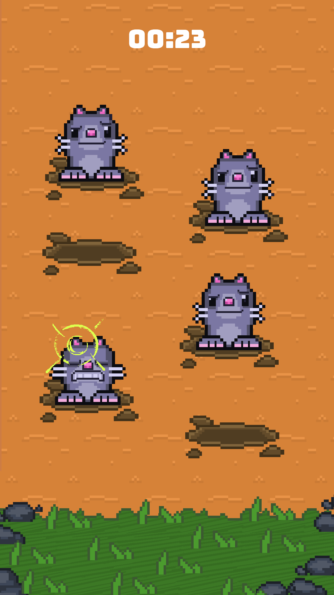 Whack a Mole art characterdesign concept game gameart illustration pixelart