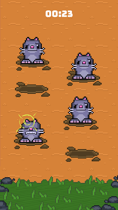 Whack a Mole art characterdesign concept game gameart illustration pixelart