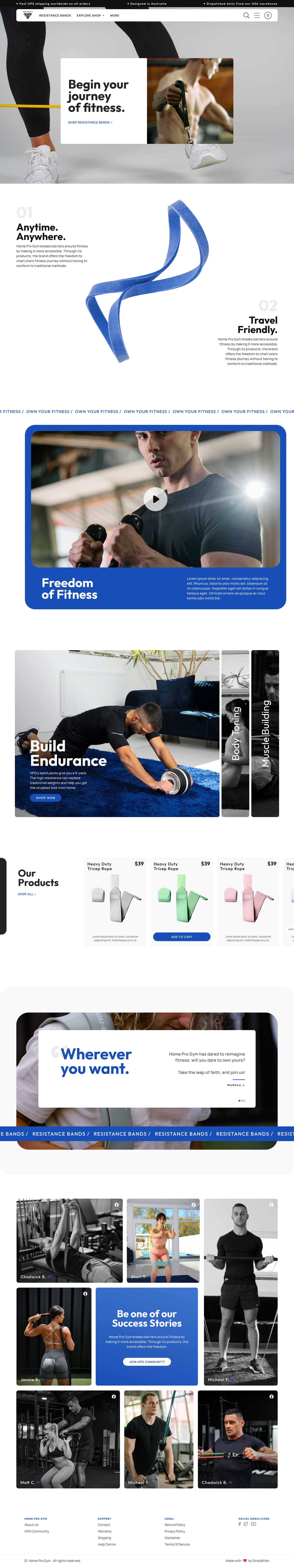 Home Pro Gym Website Redesign branding design graphic design illustration logo ui ux vector web design website development