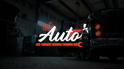 R.C. Auto Body – Professional Automotive Logo Design auto body logo auto service branding auto shop identity automotive branding automotive logo design c car repair branding creative branding custom logo design custom typography logo garage logo graphic design mechanic logo design minimalist automotive logo modern auto logo paint shop logo professional logo design red and black logo spray paint logo vehicle restoration logo
