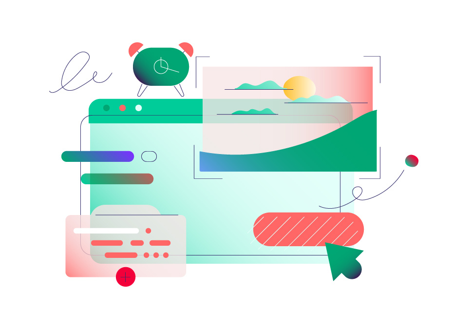 Lottie Hero animation for EazyCode 2d animation ai animation flat hero animation motion design motion graphics no code ui webdesign