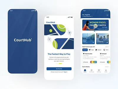 CourtHub - Sports Booking App badminton court booking court booking app padel app padel court sport booking app sports app sports booking venue booking app
