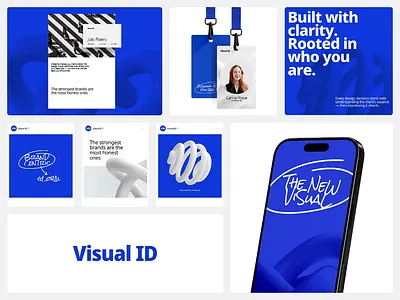 Visual ID – Global Brand Identity ads image animate b2b blue bold branding corporate creative design digital identity marketing tools minimal modern modern design rebrand stationary strategy visualidentity