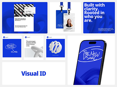 Visual ID – Global Brand Identity ads image animate b2b blue bold branding corporate creative design digital identity marketing tools minimal modern modern design rebrand stationary strategy visualidentity