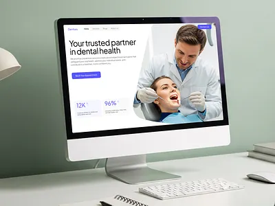 Dental Care Hero Section | Medical Healthcare Website clean design dental design healthcare medical product ui ui ux web website design