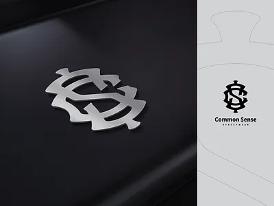 Common $ense CS Monogram initials logo, branding, minimalist badge black identity branding design display emblem font graphic design hand lettering lettering logo logo badge logo type minimalist modern logo monogram motion graphics simple logo