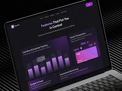 Nestify - Fintech SaaS Landing Page branding design feature finance fintech landingpage ui ui design uiux user research