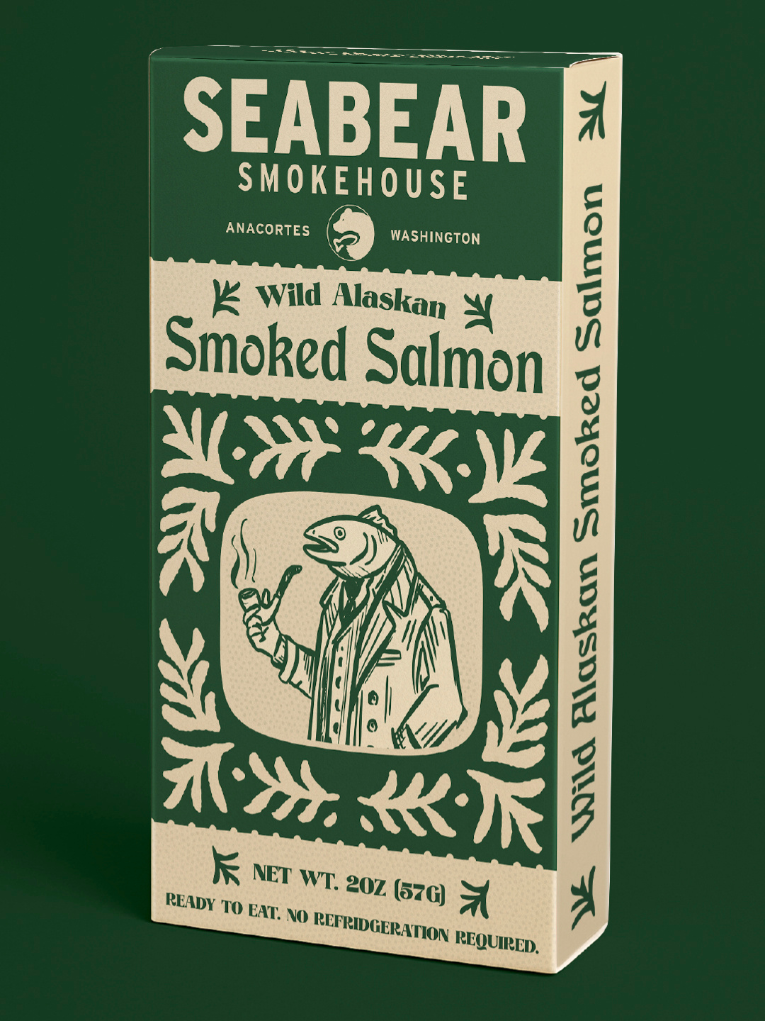 SeaBear Smokehouse Design Concept alaska alaskan box clever fish food funny gift illustration northwest ornamental ornate pacific package packaging pnw print salmon seafood washington