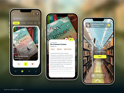 AR - Library Mobile Application android app app design ar ar library augmented clean design guide ios library library app mobile reality ui uiux ux virtual vr vr app