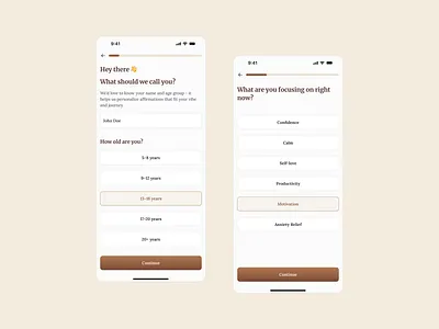 Personalized Onboarding – Designed for a Mindful Start app app design appinterface branding calmui clean ui cleanui design emotionaldesign illustration mindfuldesign minimaldesign mobile app design mobileappdesign mobileinteraction onboardingdesign personalizedux uiux userexperience uxdesign