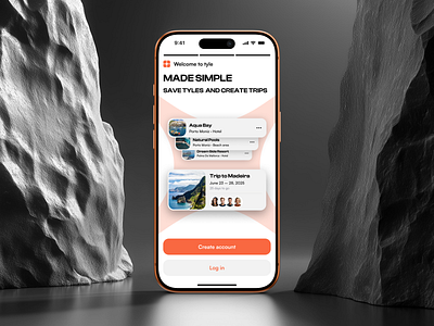 Tyle Mobile App V2 3d mockup ai app design clean inspiration interface ios iphone 17 mobile mobile app travel travel app trip ui