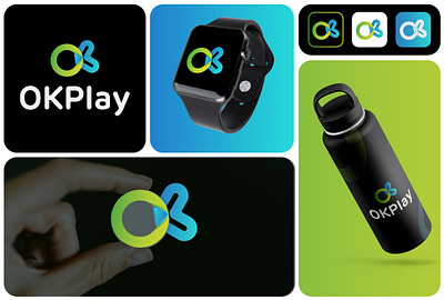 OKPlay Logo Creative Media Brand Identity app icon brand identity colorful logo creative branding digital brand futuristic logo gaming logo gradient logo media identity modern branding modern identity modern logo motion design okplay play brand play logo streaming logo tech logo visual identity youthful brand