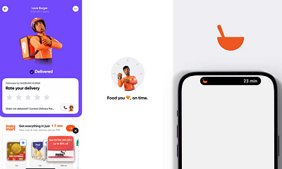Swiggy Micro Interactions Part 2 3d adobe aftereffects animation branding design flat graphic design icon illustration logo minimal motion graphics ui