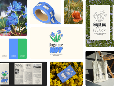 FORGET ME NOT | Branding | Identity brand design branding design graphic design identity identity design illustration logo logo design ui