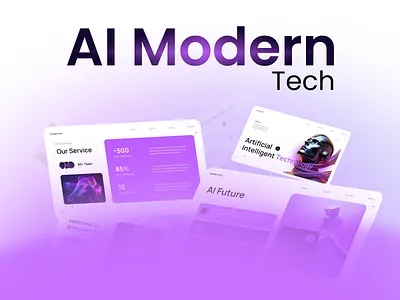 AI Modern Tech PowerPoint Presentation Template branding illustration microsoft powerpoint powerpoint powerpoint template presentation presentation template